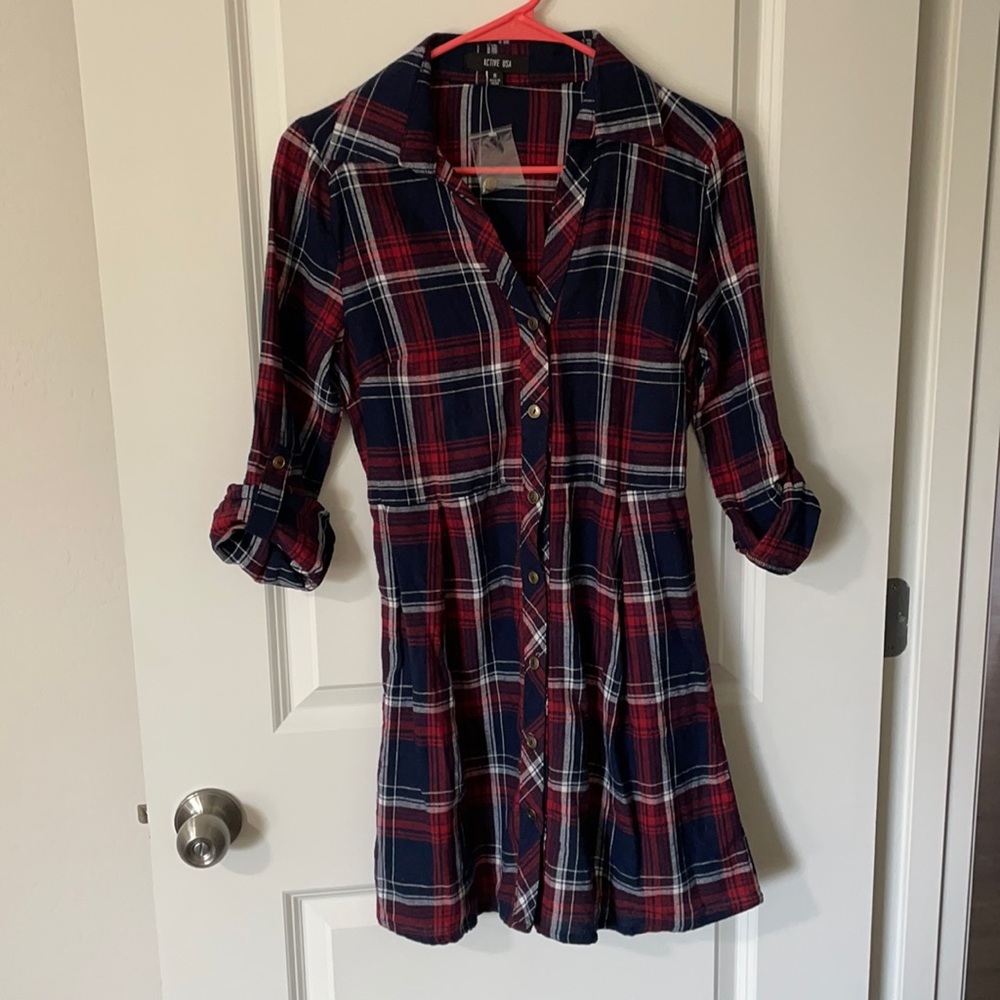 Western flannel dress